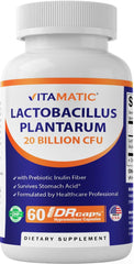 Vitamatic Lactobacillus Plantarum bottle - front view