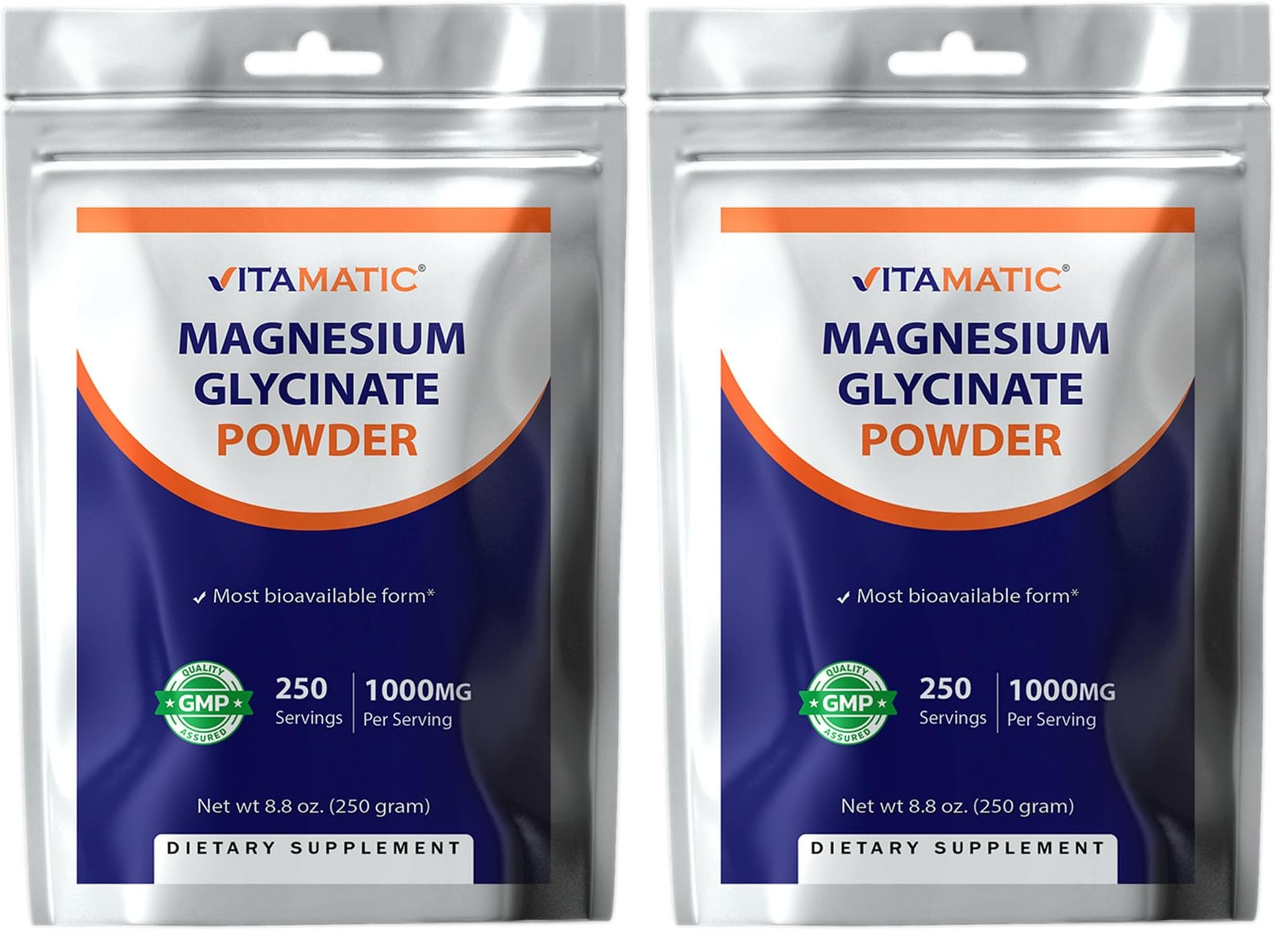 Vitamatic Magnesium bottle front label