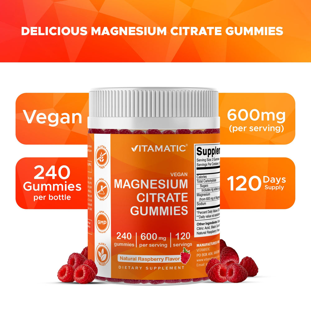 Gummies showing 600mg per serving information