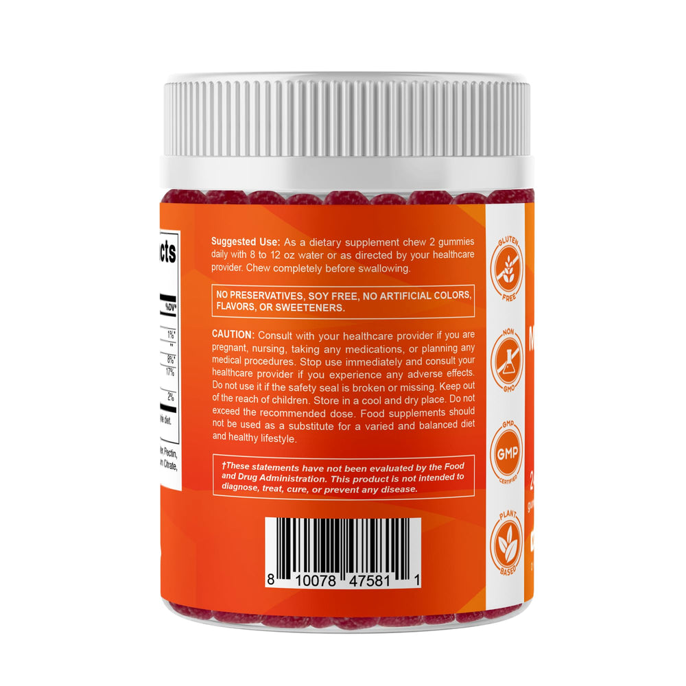 Lifestyle scene with gummies as a magnesium supplement