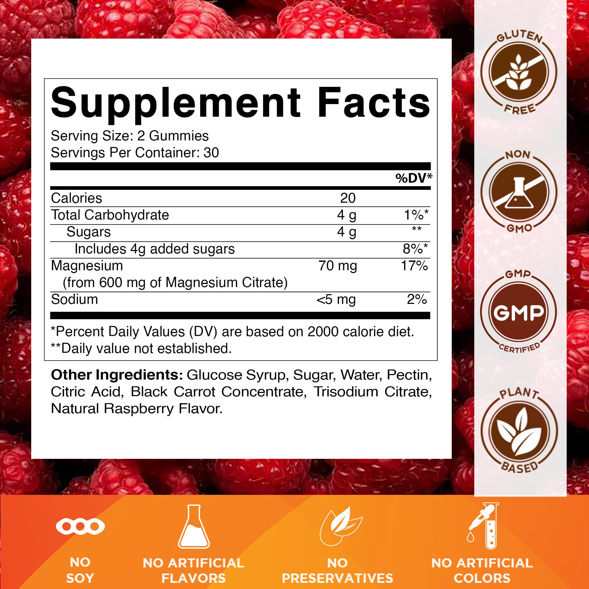 Back of Vitamatic 3-pack packaging showing nutrition