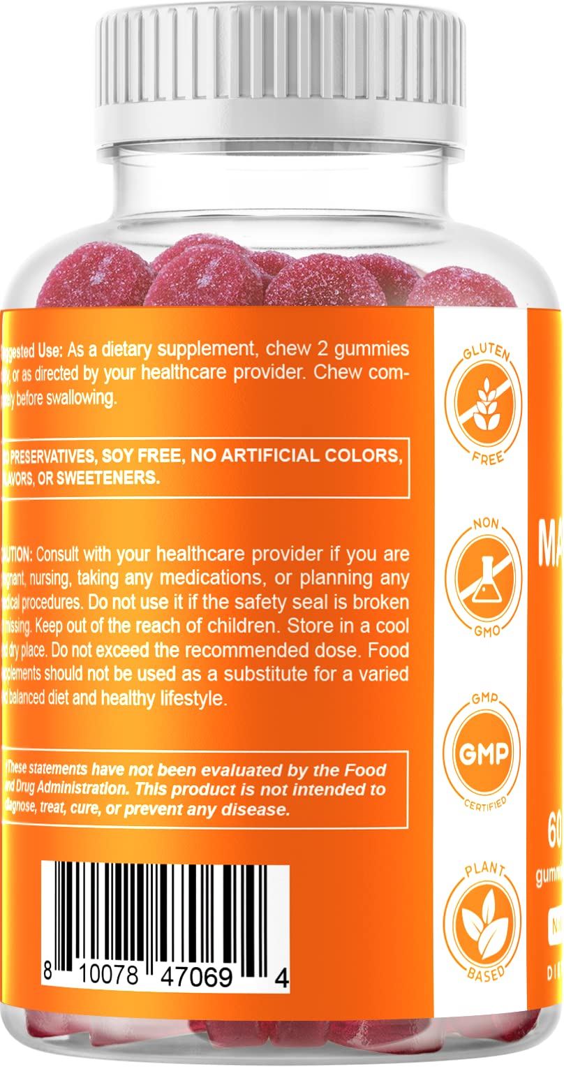 Illustration of daily-use routine with Vitamatic Magnesium Gummies