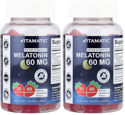 Vitamatic Melatonin Gummies bottle front view
