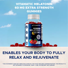 Strawberry-flavored melatonin gummy