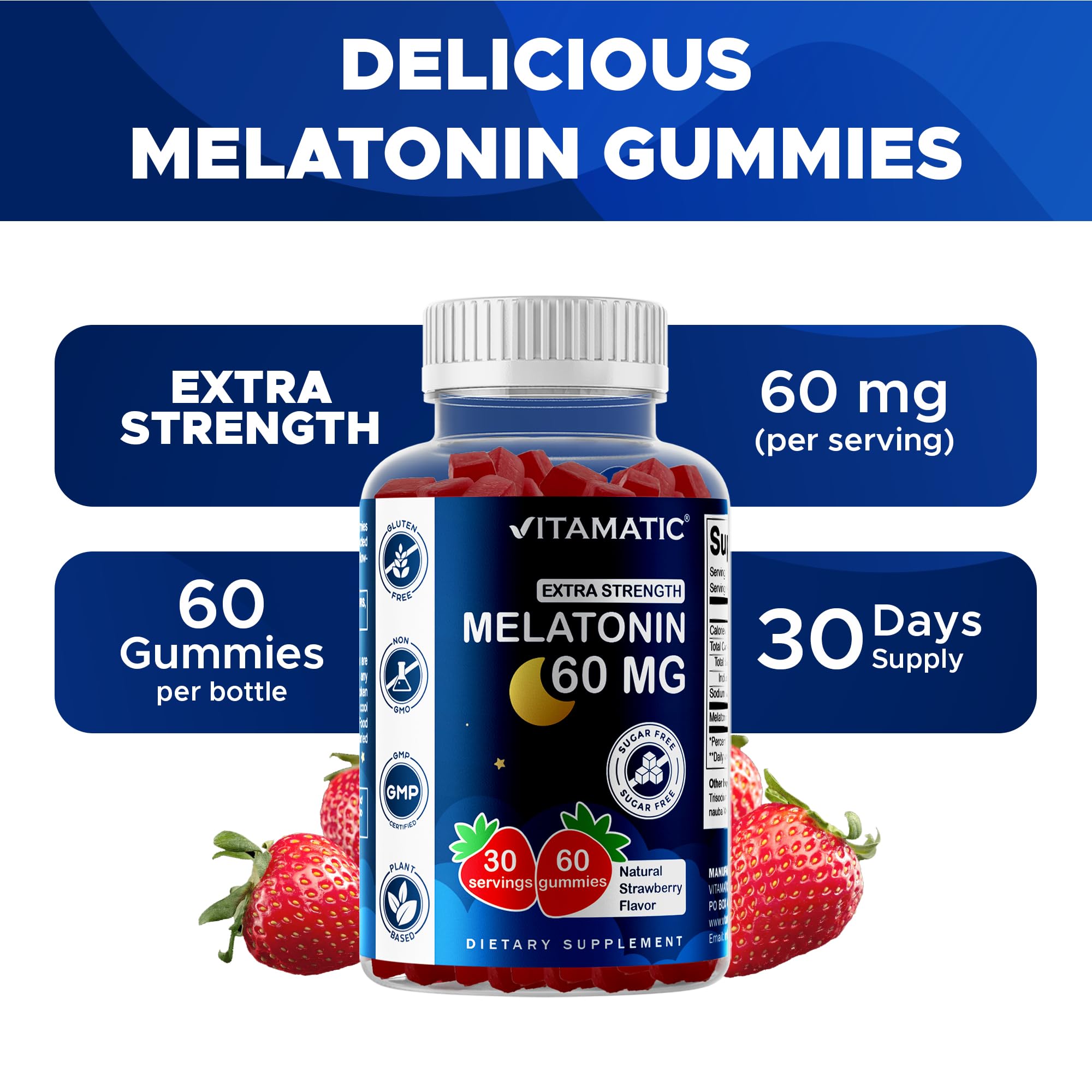 Vegan-friendly, pectin-based melatonin gummies