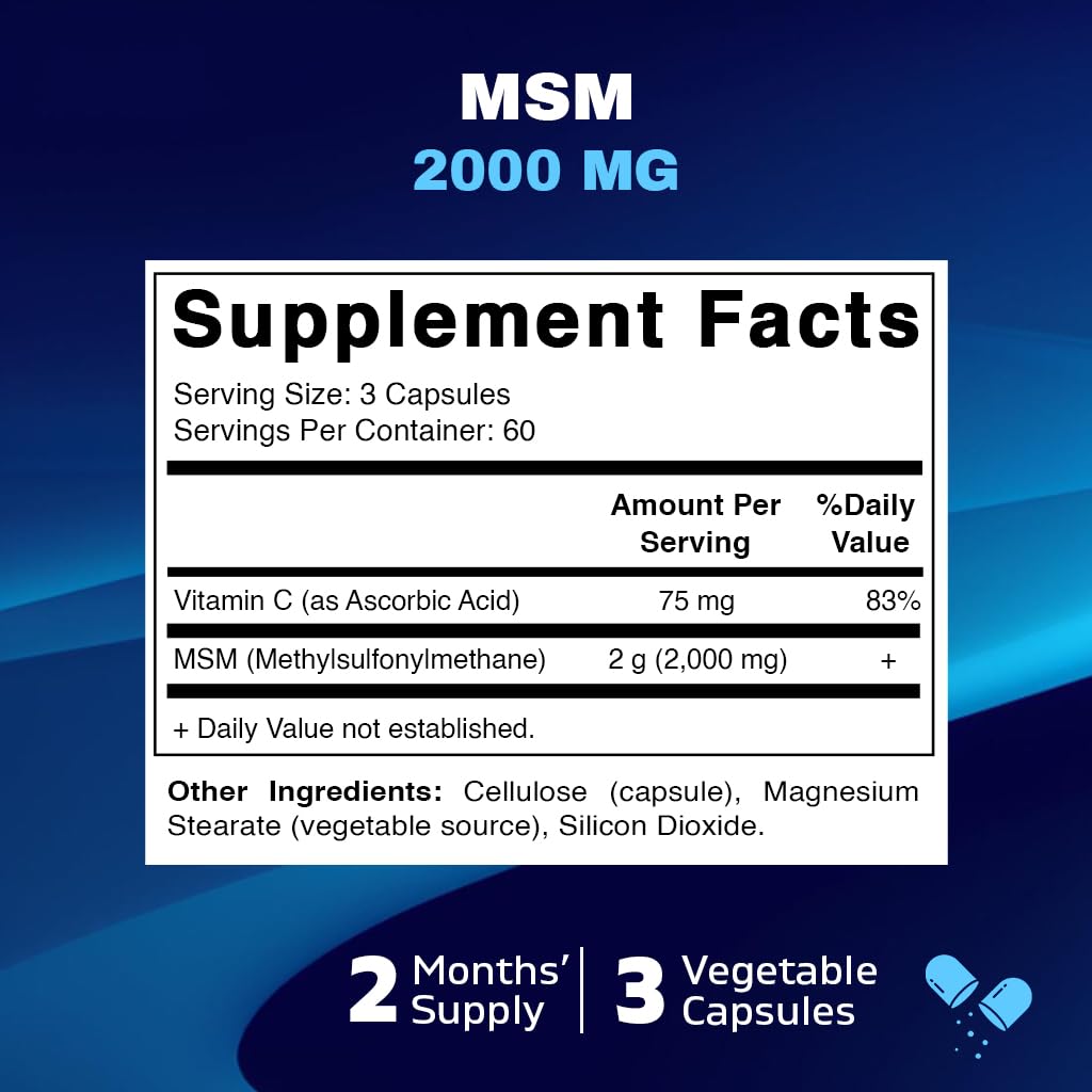 Pack of 2 Vitamatic MSM bottles
