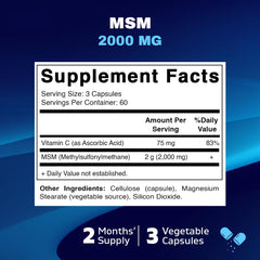 Pack of 2 Vitamatic MSM bottles