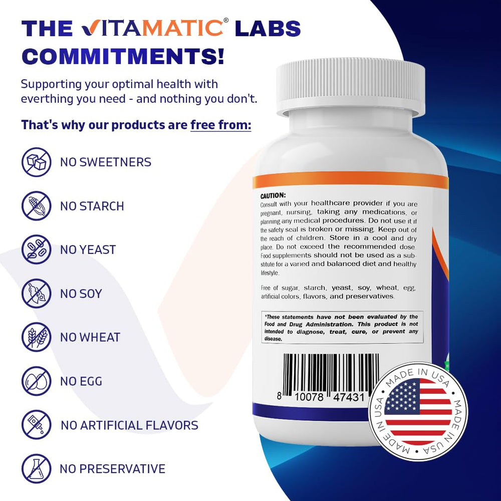 MSM and Vitamin C per serving on label