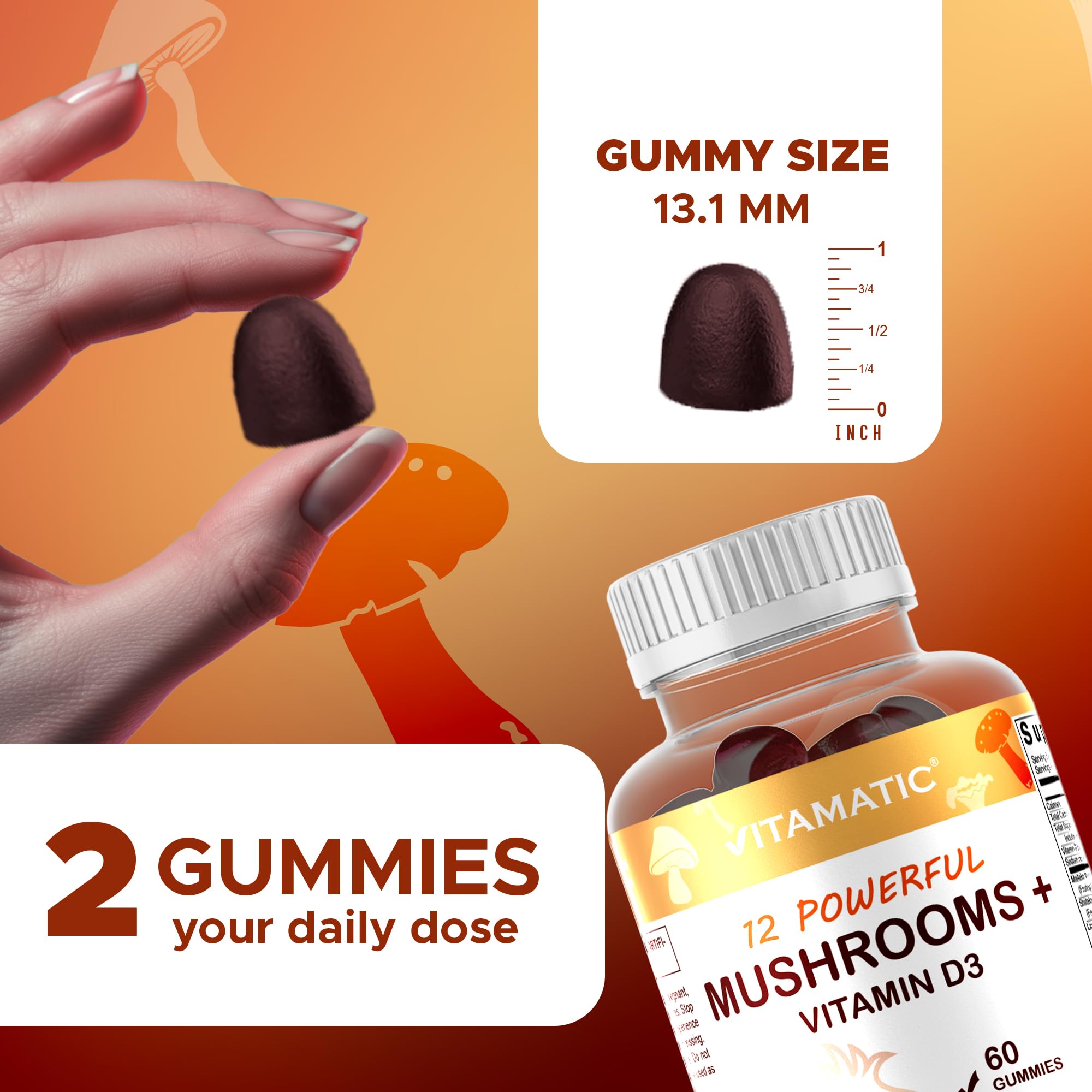 Vitamin D3 600 IU per serving on bottle label