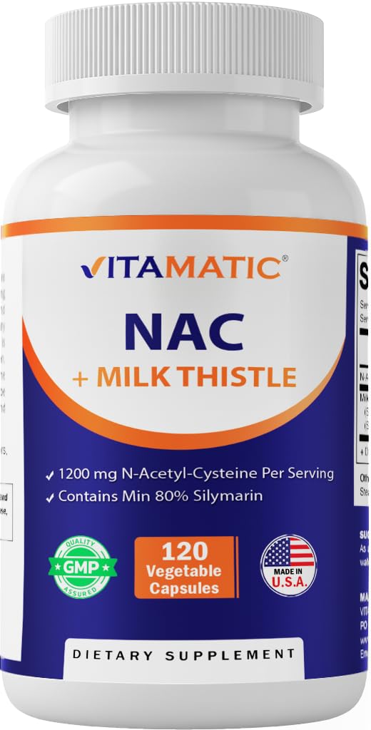 Vitamatic NAC bottle with label