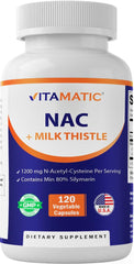 Vitamatic NAC bottle with label
