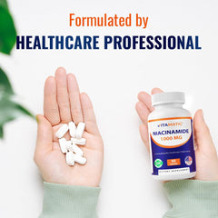 Non-flushing Vitamin B3 (Niacin) icon on packaging