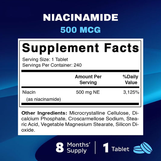 Two Vitamatic Niacinamide bottles with packaging