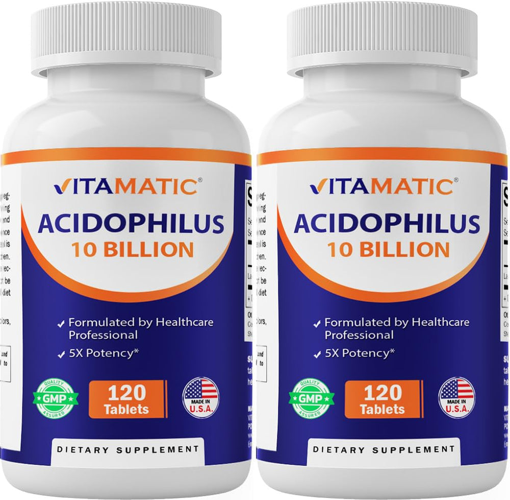 Vitamatic probiotic bottle hero image