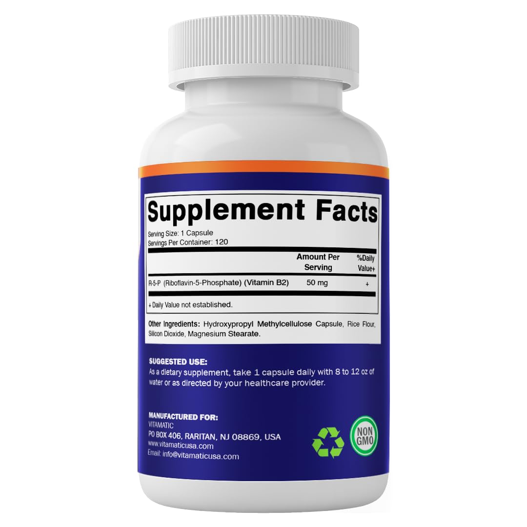 Vitamin B2 (Riboflavin-5-Phosphate) supports energy metabolism