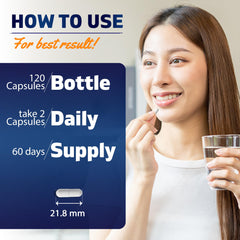 Enteric-coated label on Vitamatic Serrapeptase bottle