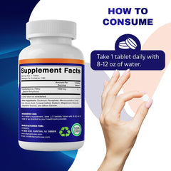 Front view of Vitamatic TMG 1000mg bottle