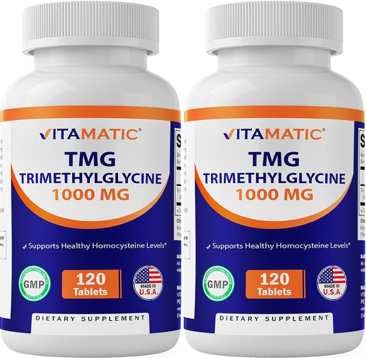 Vitamatic TMG 1000mg bottle set – 2 bottles with 120 tablets each