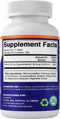 Vitamatic Vitamin D2 bottle with packaging and branding