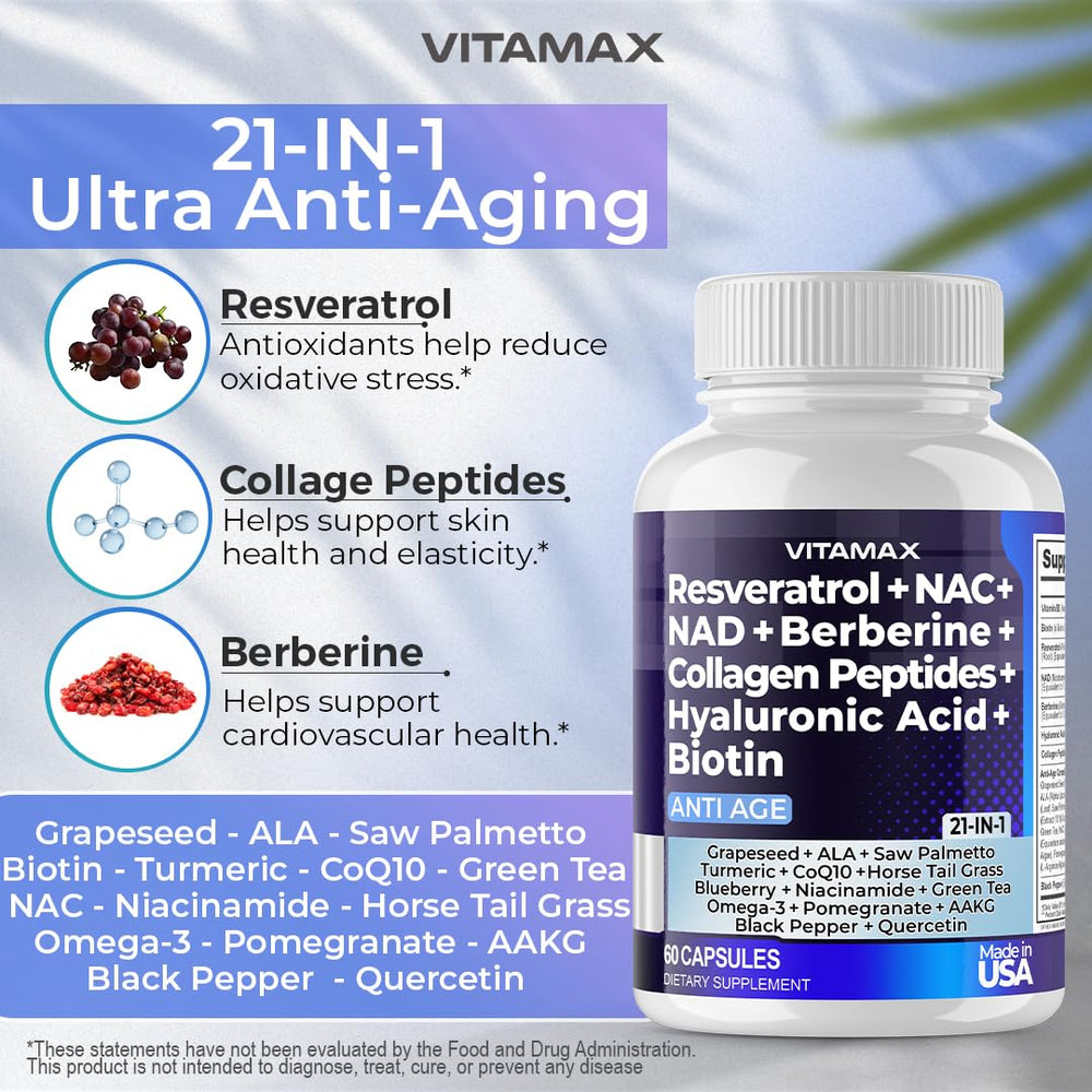 60-count bottle packaging of Vitamax Age Smart