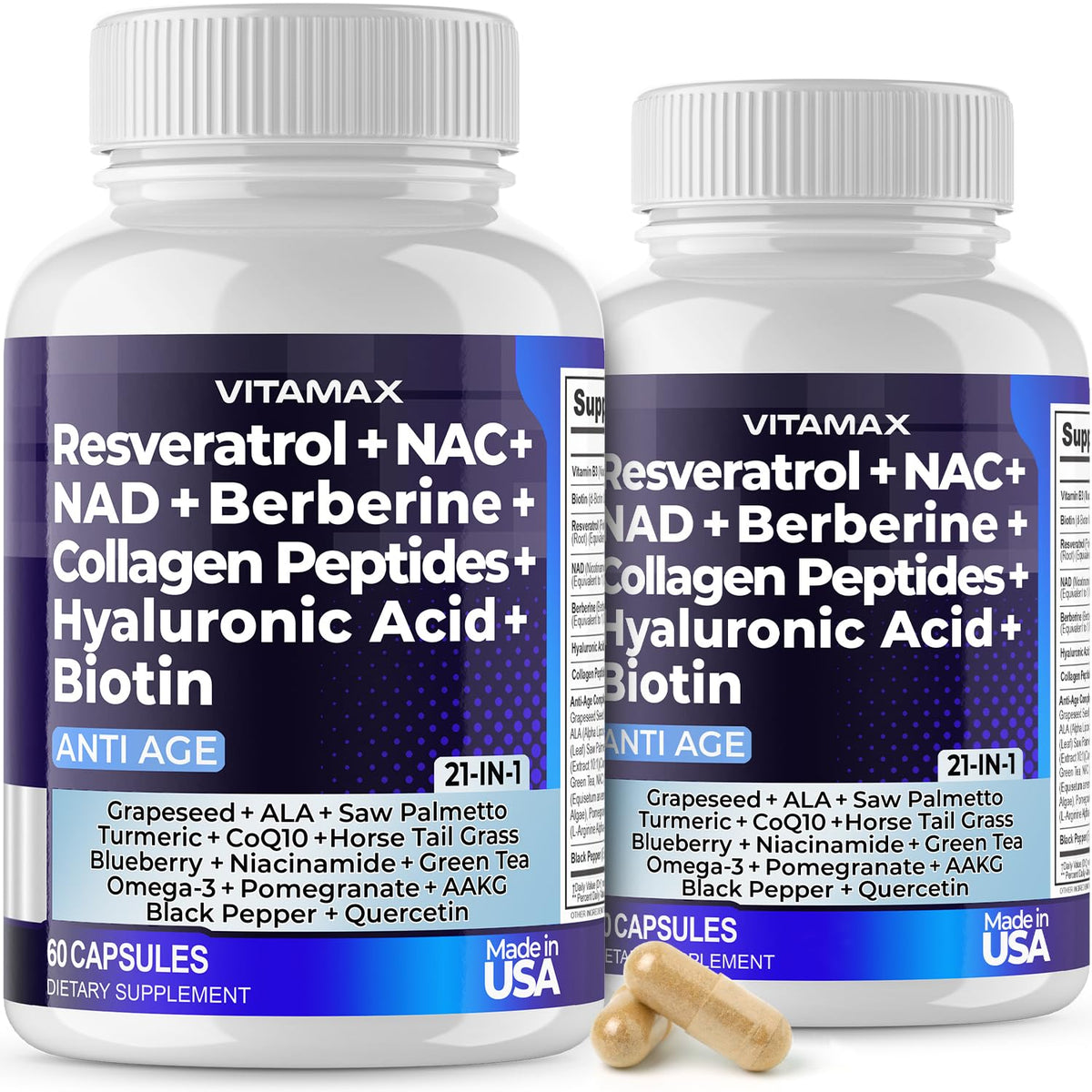 Vitamax Age Smart bottle with capsules