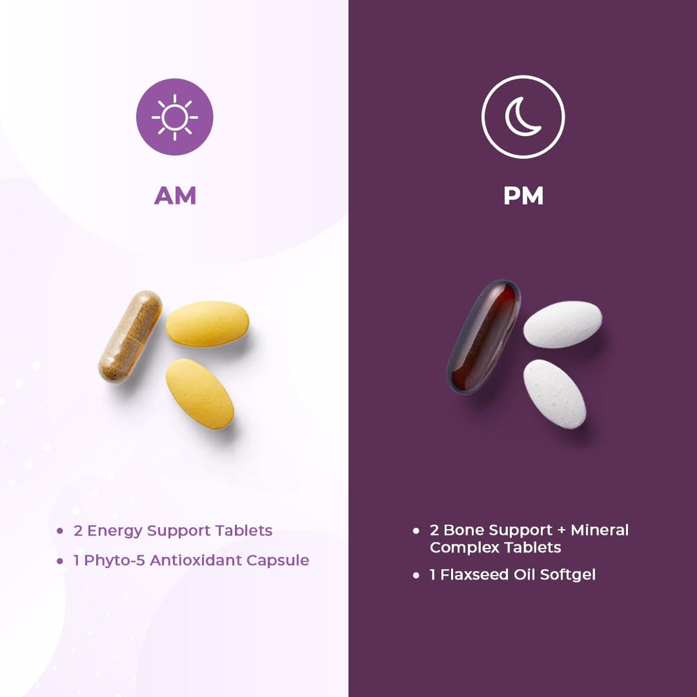 VitaMedica AM-PM packets display showing day and night delivery options.