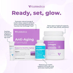 VitaMedica daily energy concept with packets for focused daytime use.