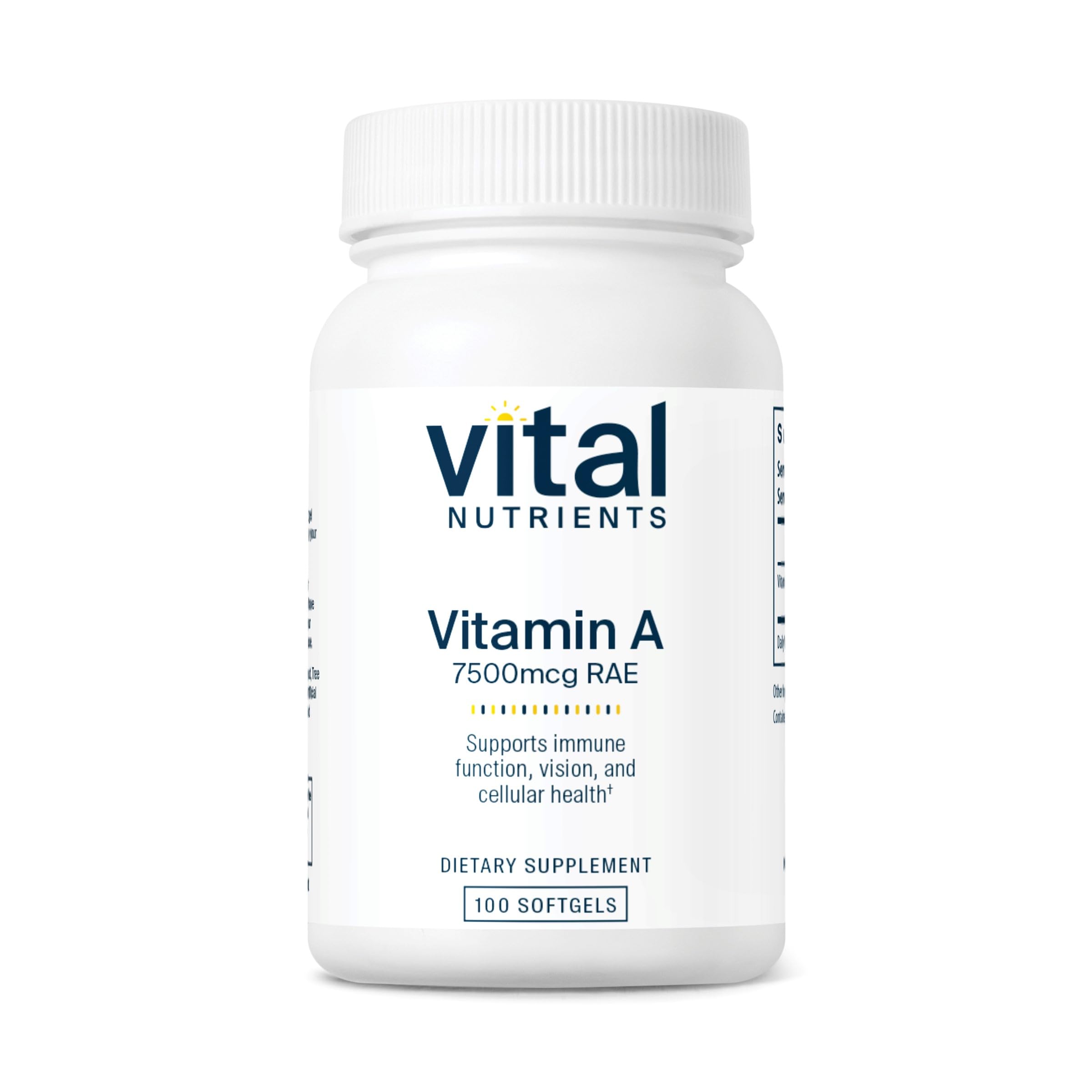 Hero image for Vital Nutrients Vitamin A 7500mcg RAE bottle