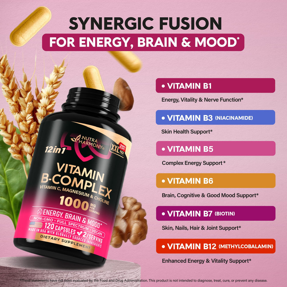 Capsules of Vitamin B Complex with Vitamin C
