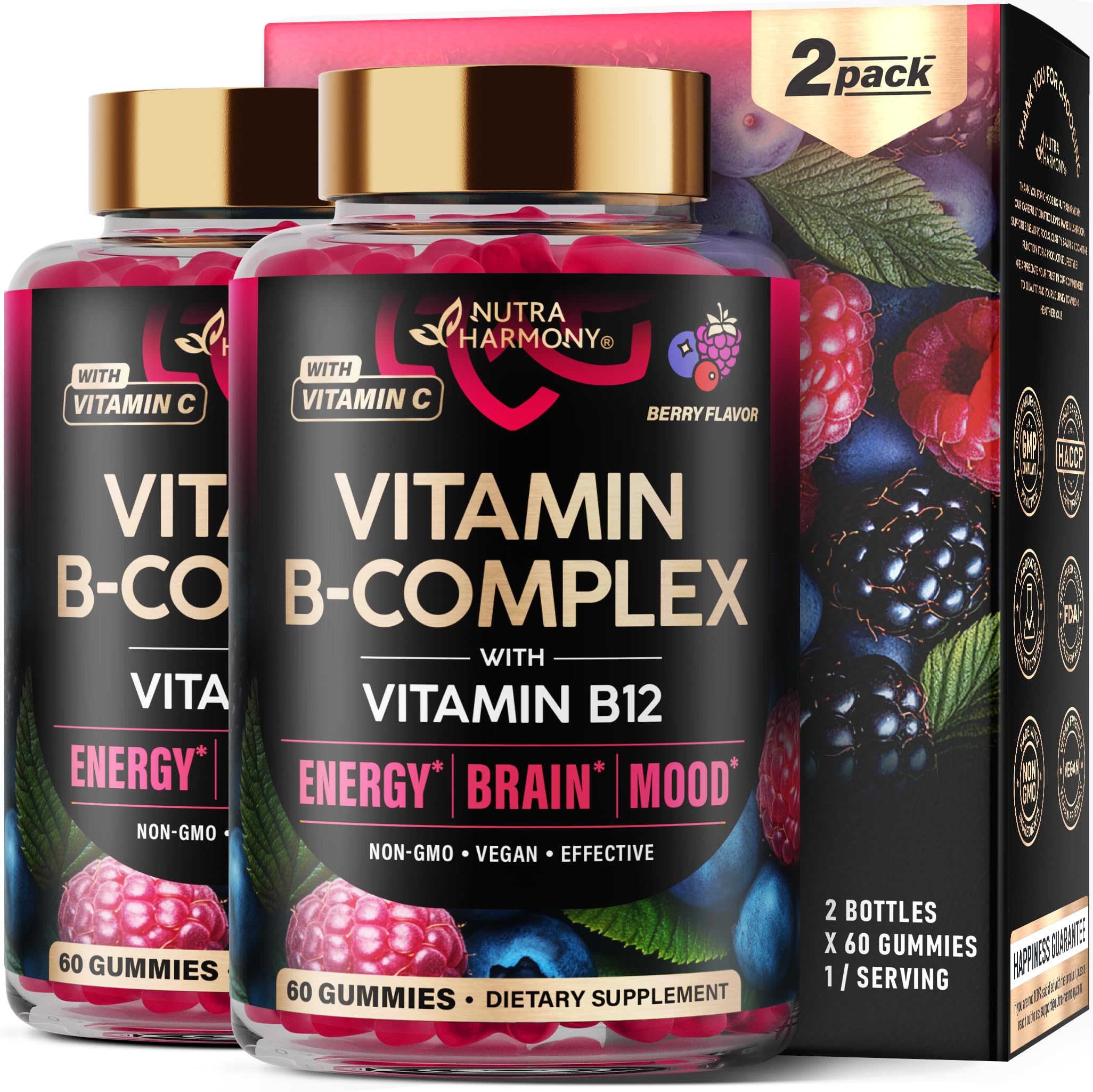 Vitamin B-Complex Gummies Berry flavor hero image