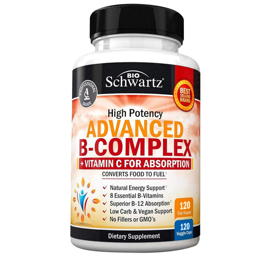 Bottle of BioSchwartz Vitamin B Complex with Vitamin C