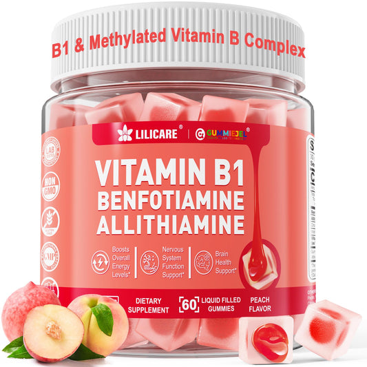Bottle of Vitamin B1 & Methylated B Complex Gummies