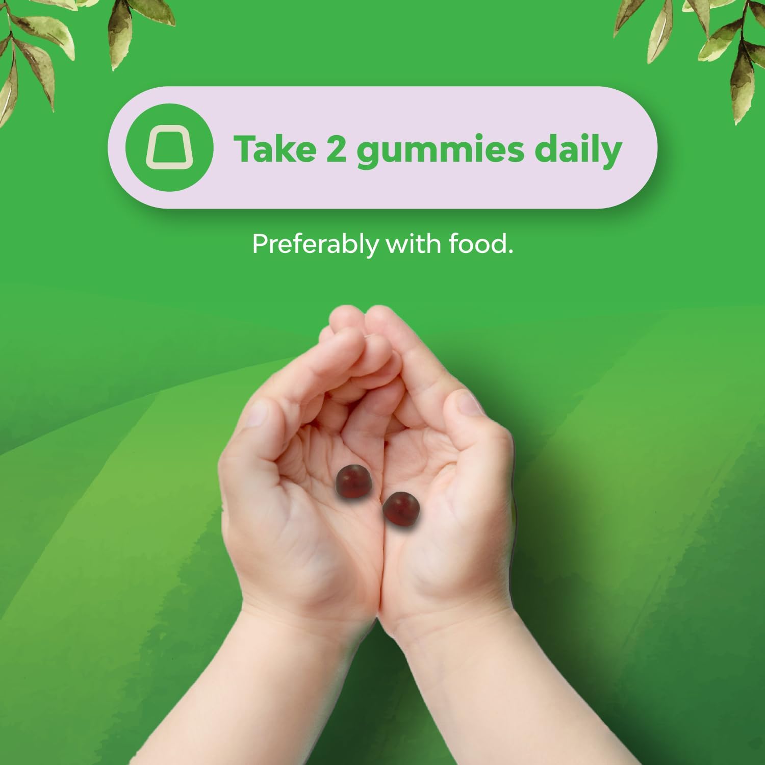 Icons representing Vitamin B12, Folate and Vitamin C