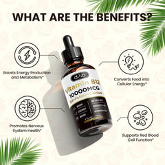 Lifestyle image showing energy and mood boost from B12 drops