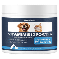 Bottle of Appetite Stimulant Vitamin B12 Powder for Cats and Dogs, 60g