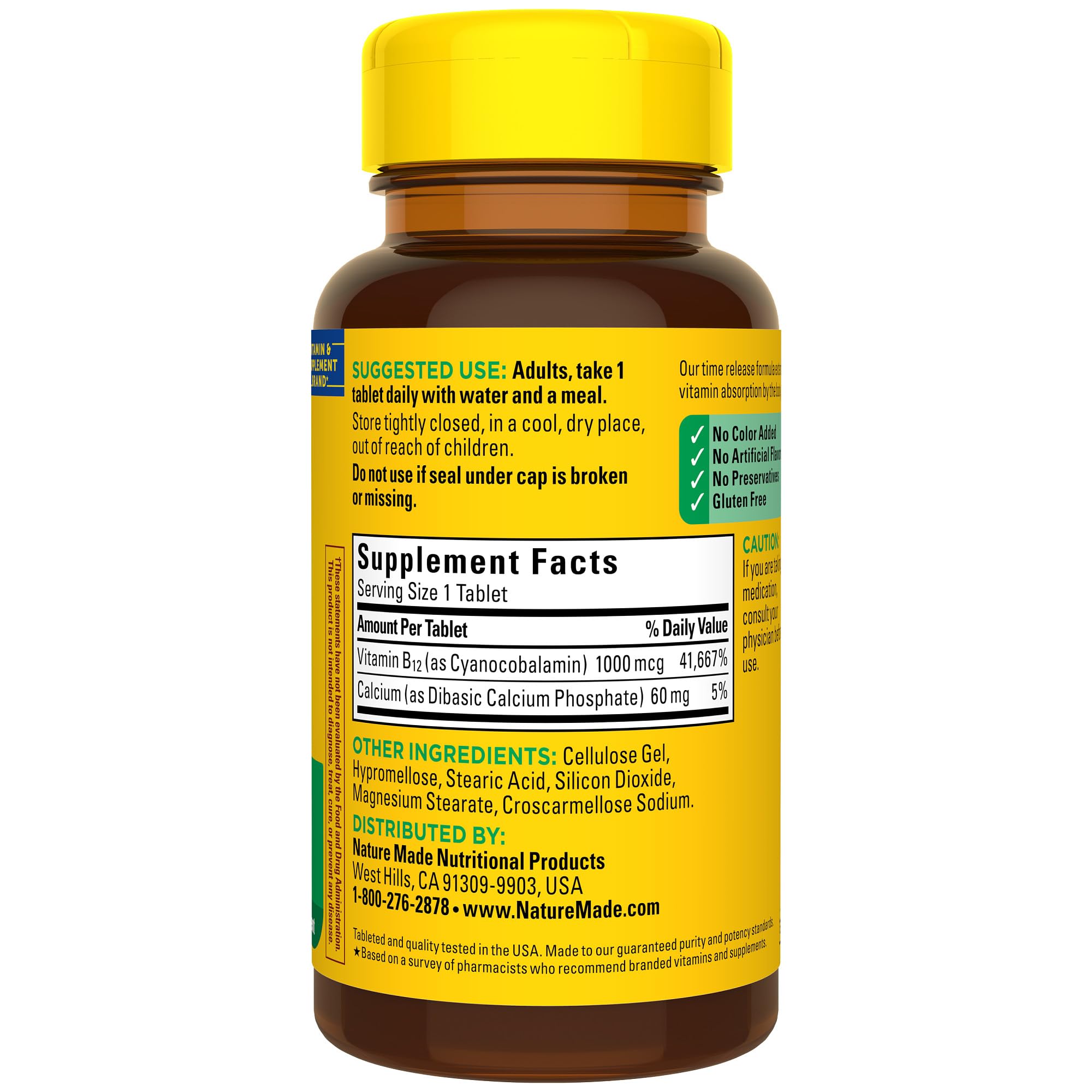 Vitamin B12 time-release absorption concept