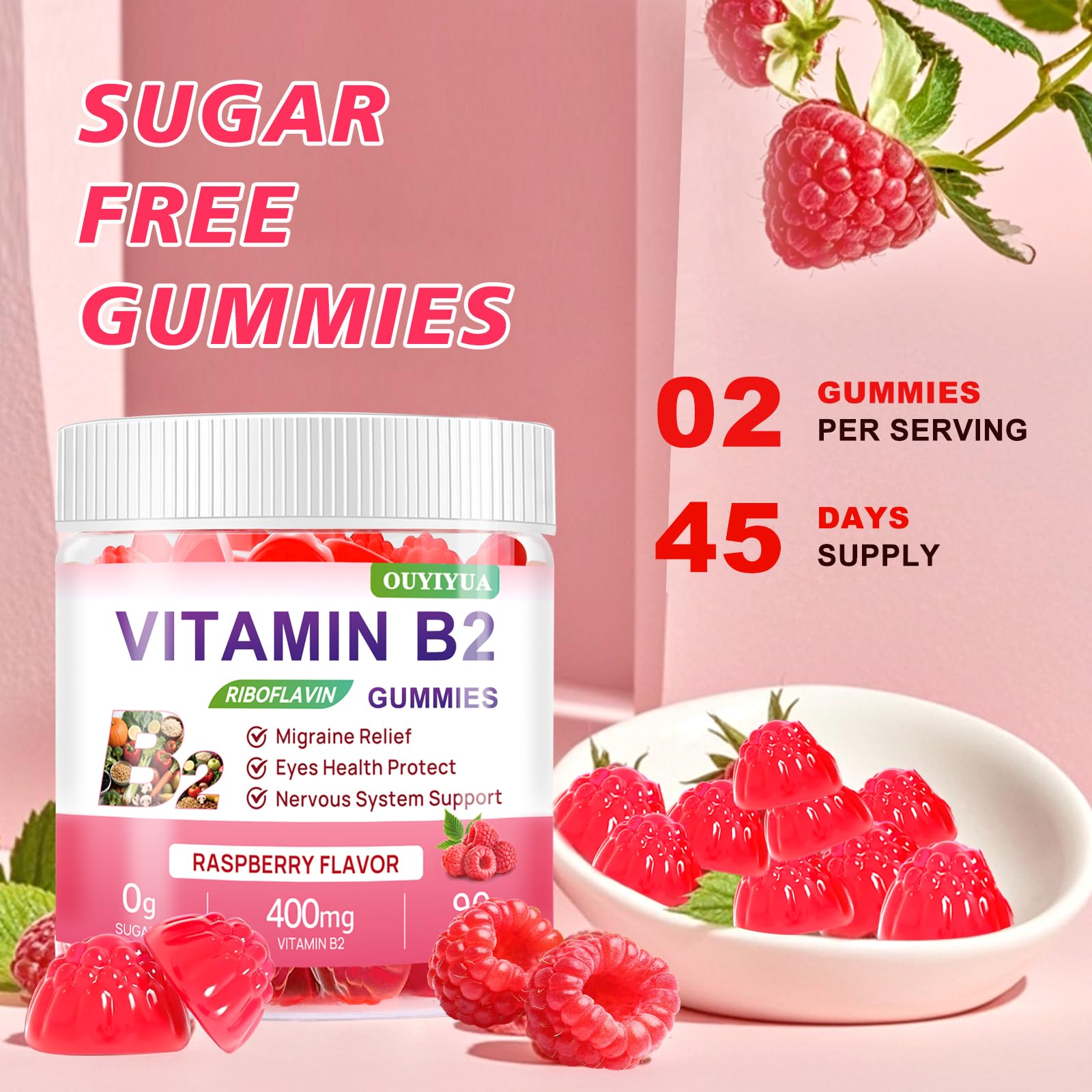 Product packaging shot for Vitamin B2 Gummies