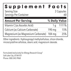 Ascorbic acid powder capsules