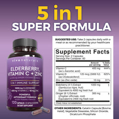 Illustration of Vitamin C, D3, Zinc and Ginger for immune support
