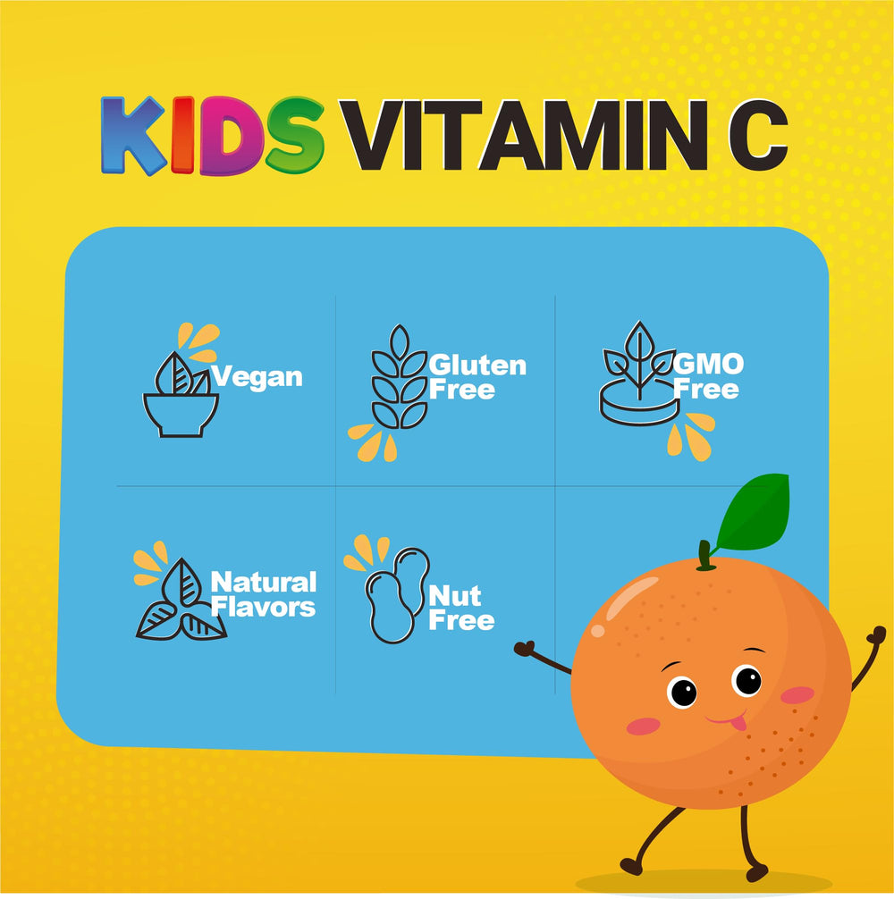 Open bottle showing soft chewable gummies for kids
