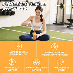 Vitamin C and turmeric immunity shot label