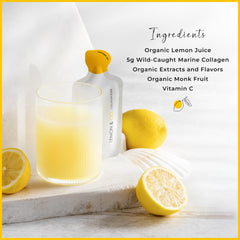 Vitamin C and ingredients illustration for Lemon & Co