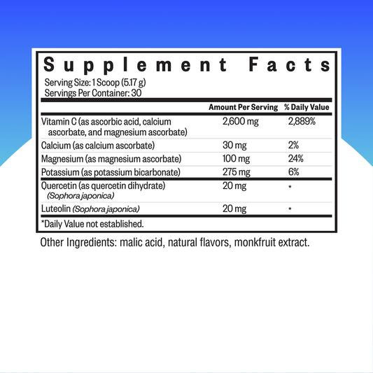Buffered vitamin C with calcium, magnesium, and bioflavonoids graphics