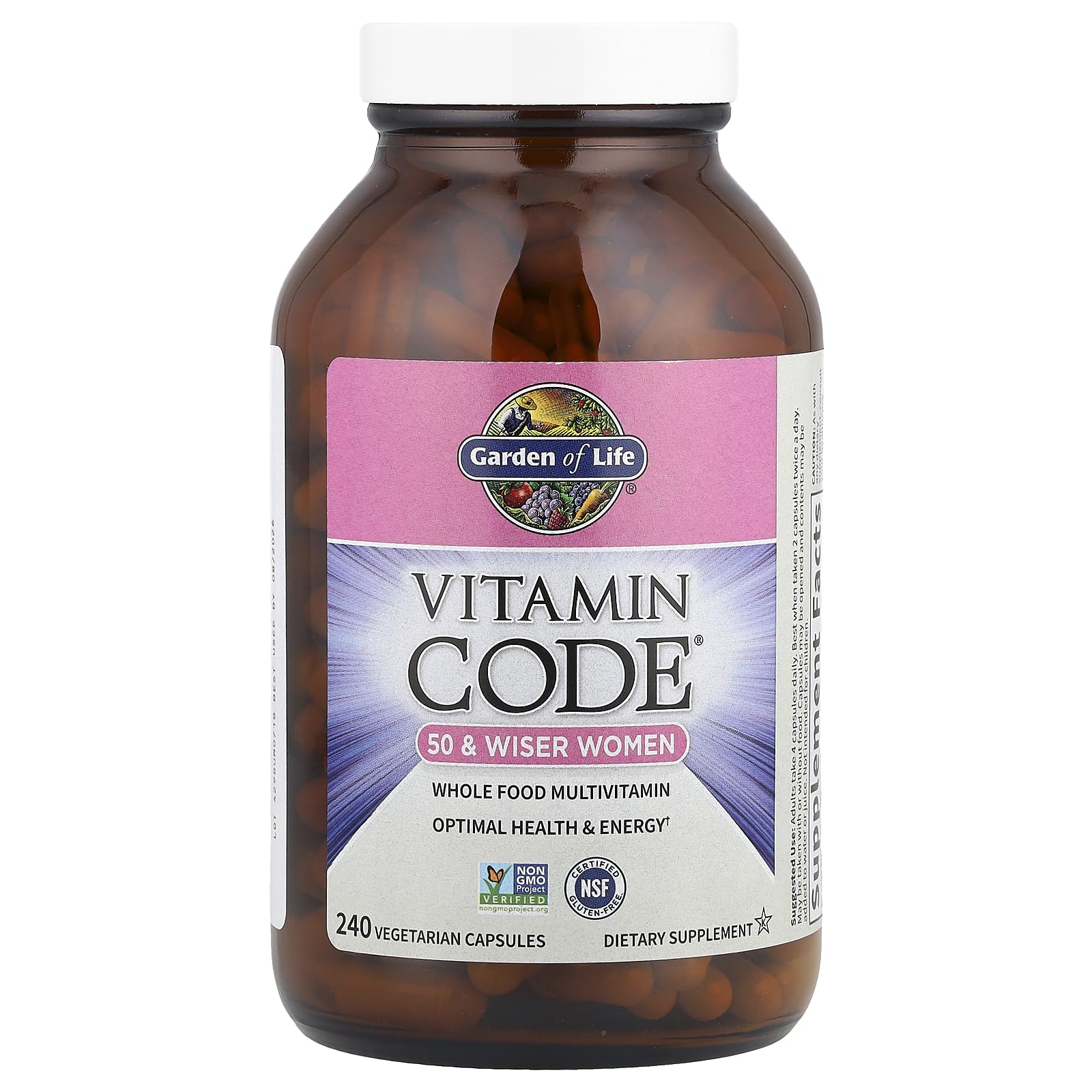 23 raw organic fruits and vegetables in Vitamin Code formula