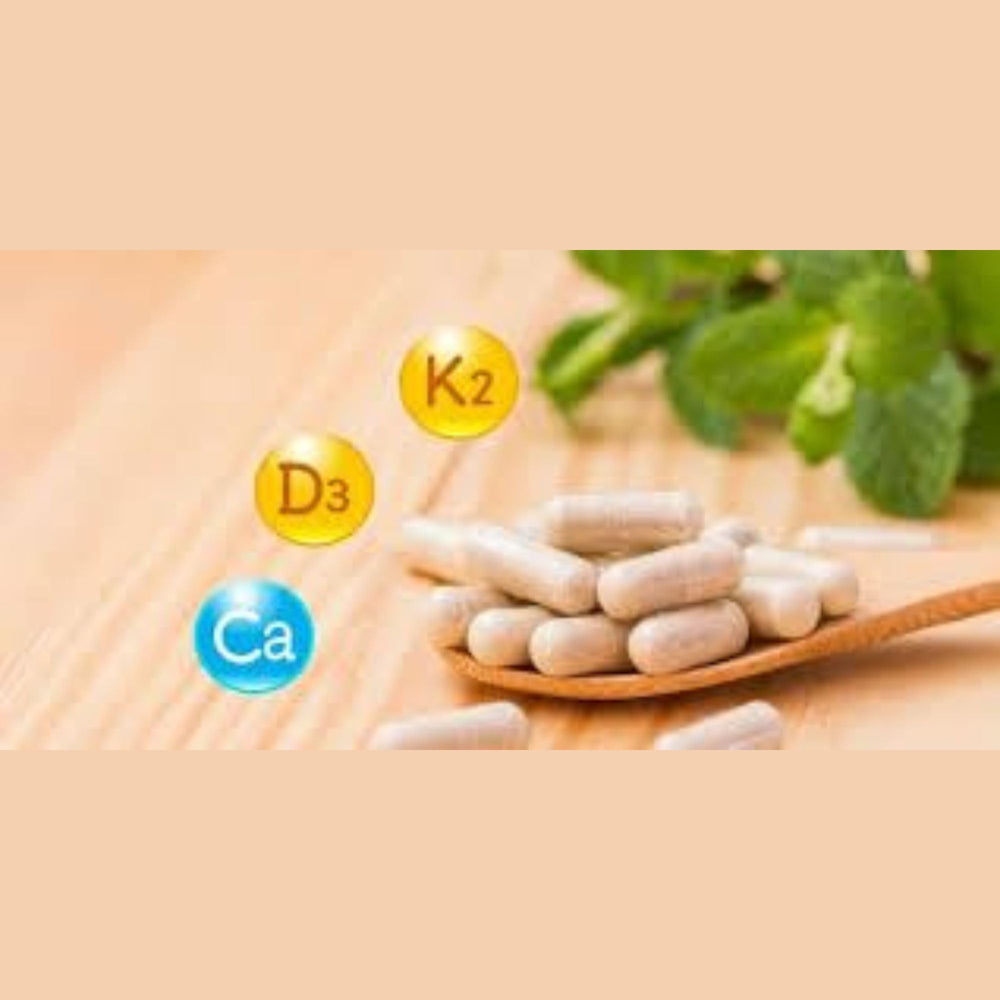 Vitamin D and K with calcium for bone health