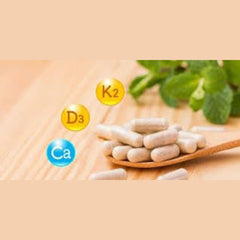 Vitamin D and K with calcium for bone health