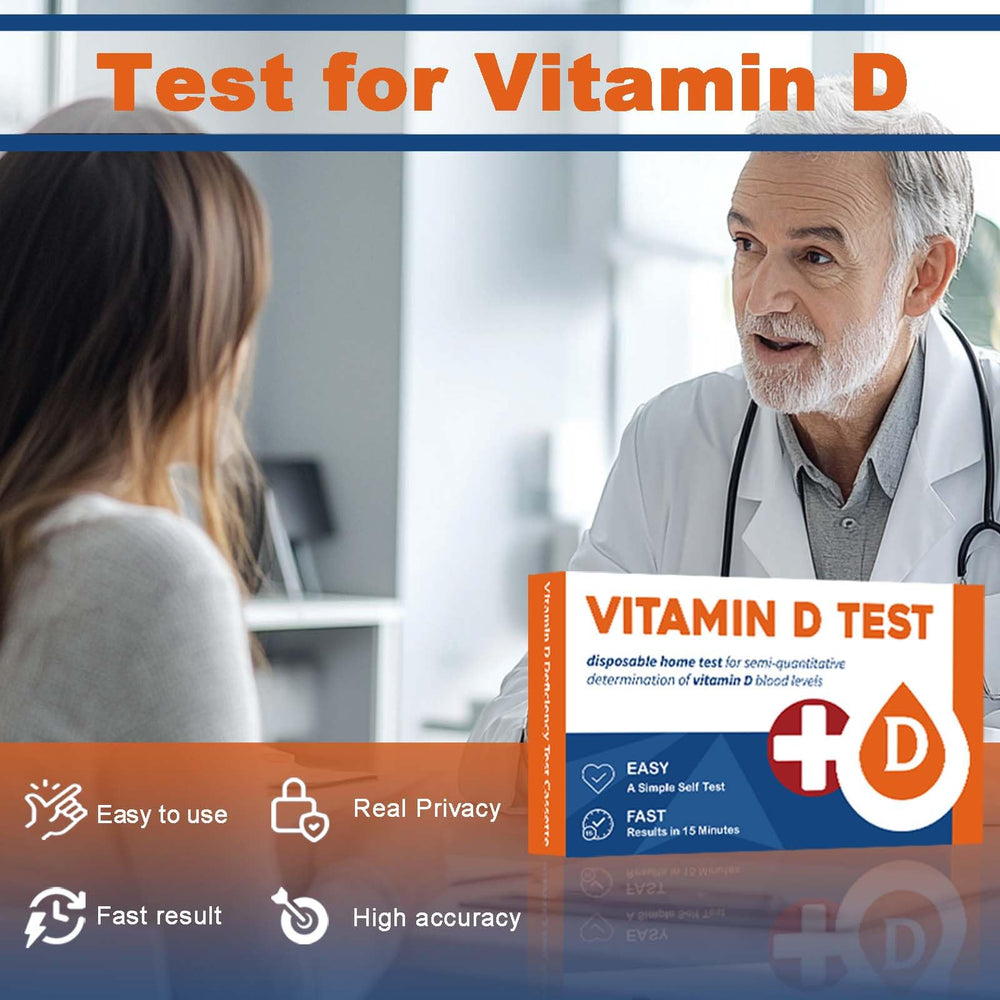 Display showing 15-minute rapid results for the vitamin D test