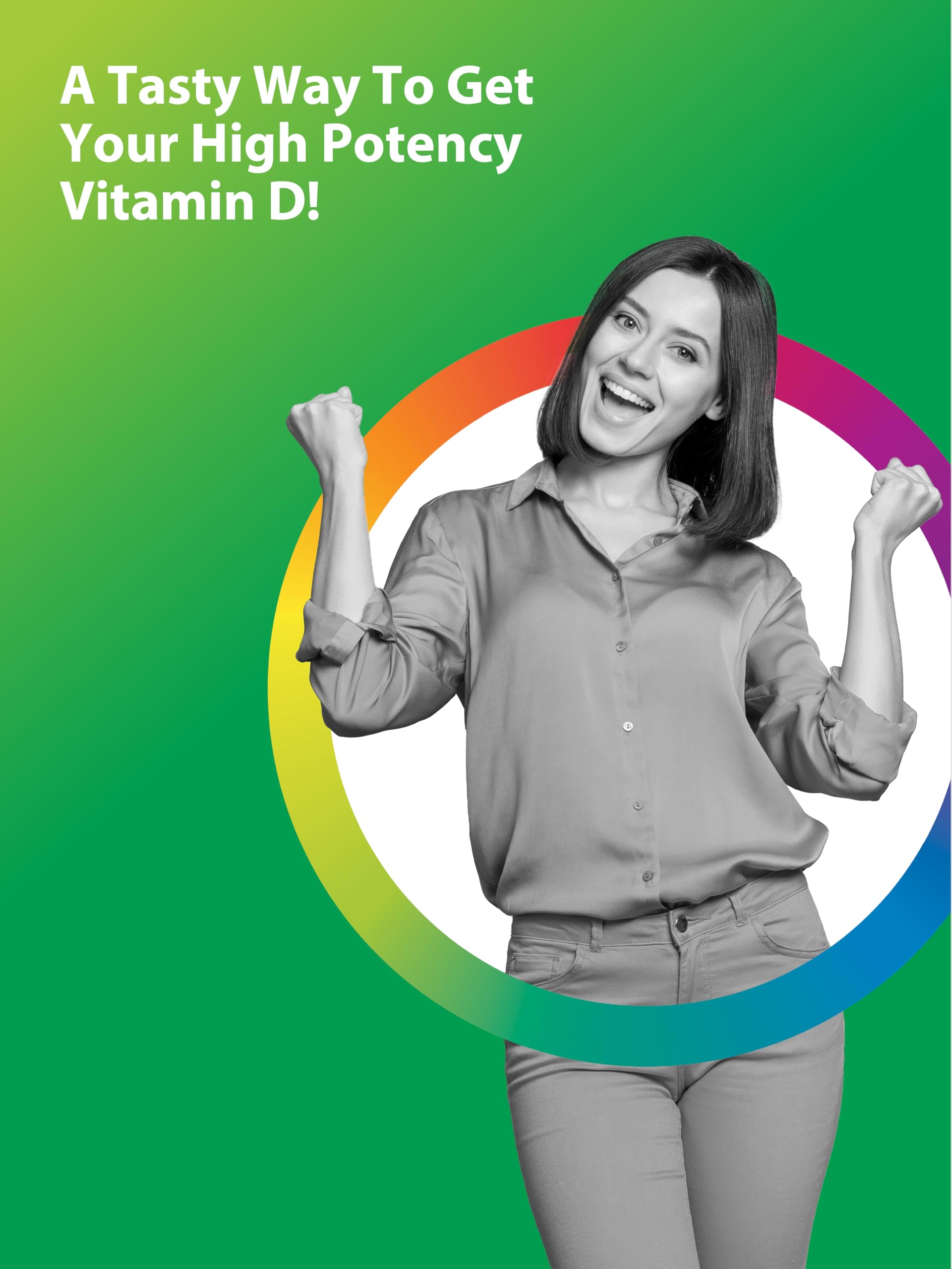 Vitamin D3 2000 IU gummies for immune support and bone health