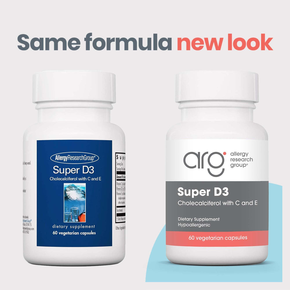 Label showing 2000 IU vitamin D3 per capsule