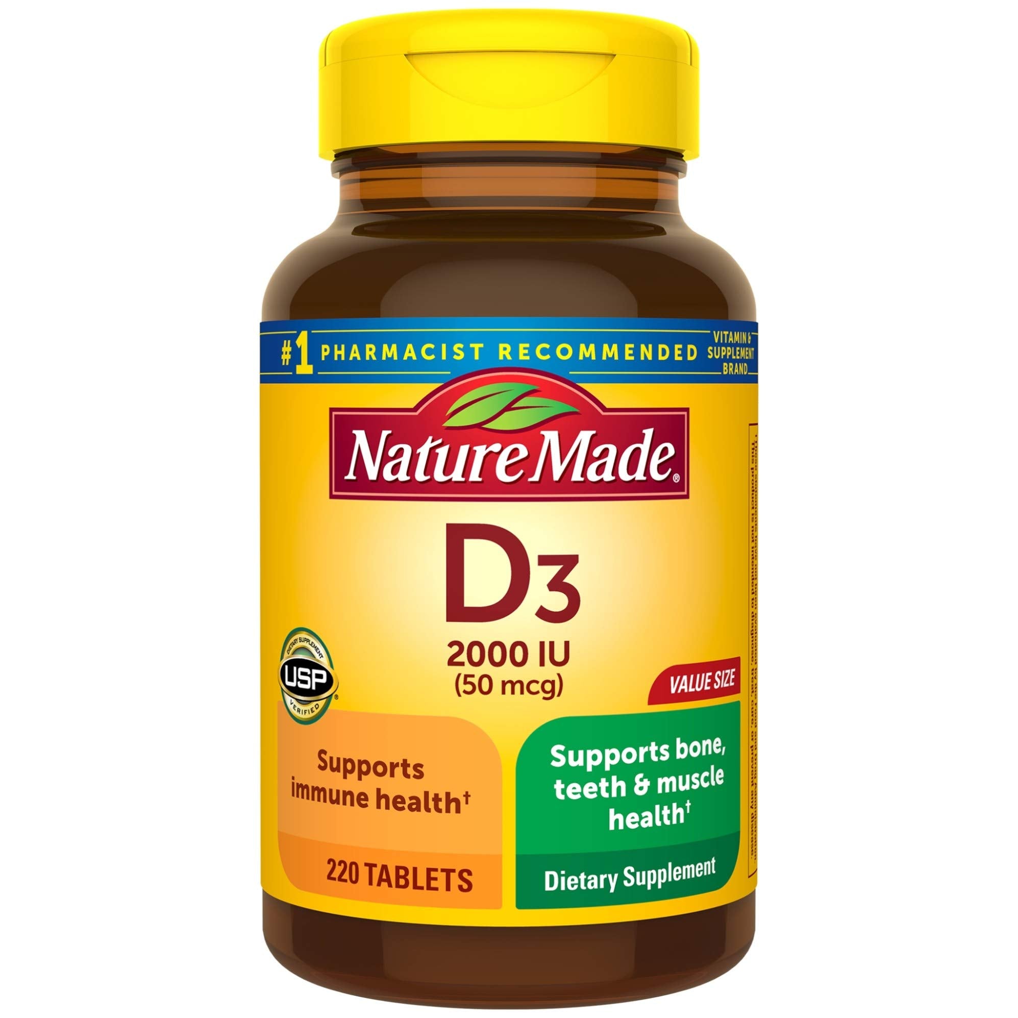 Product packaging for Vitamin D3 220 tablets